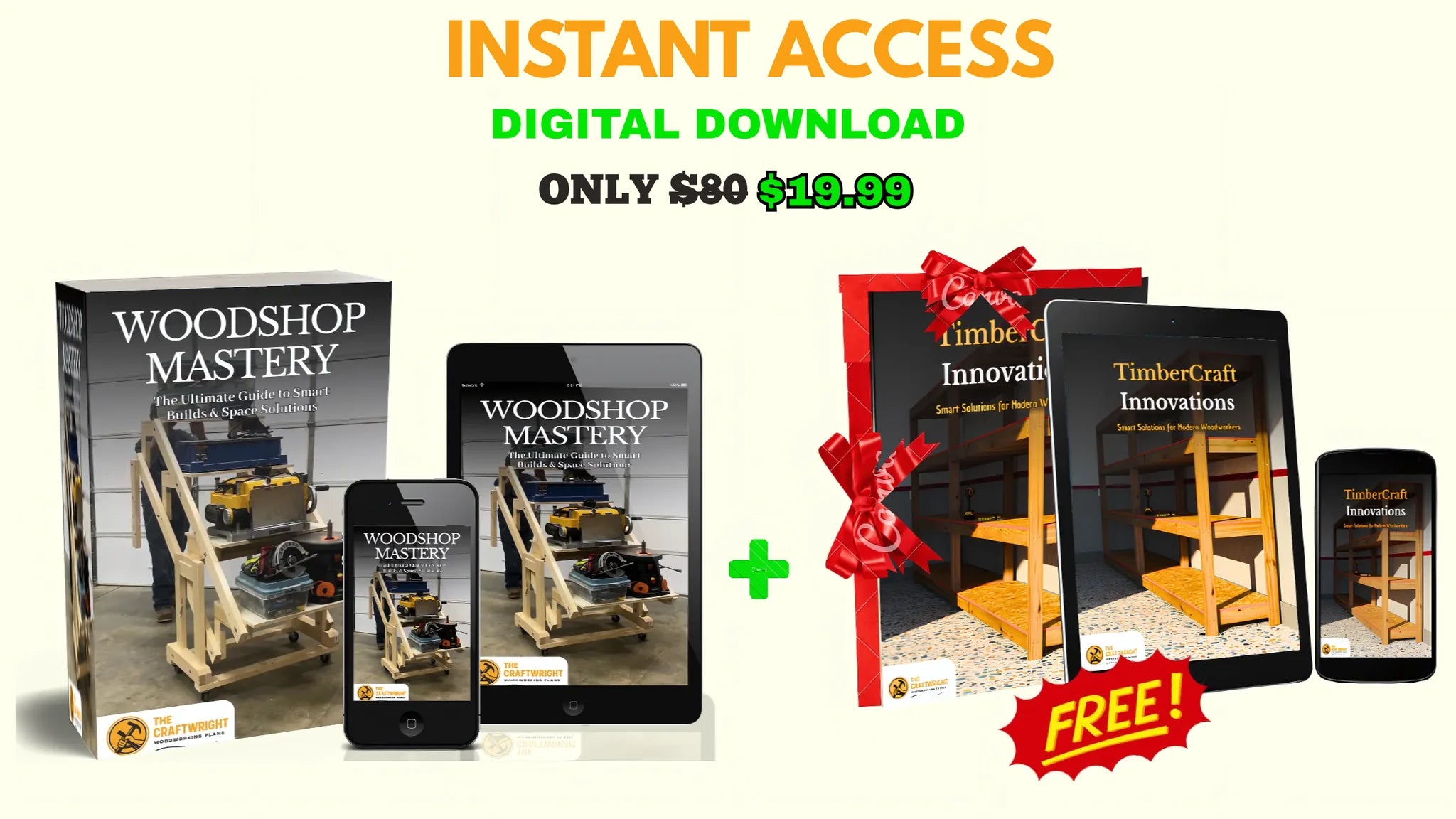 Woodworking Mastery & Smart Workshop Bundle